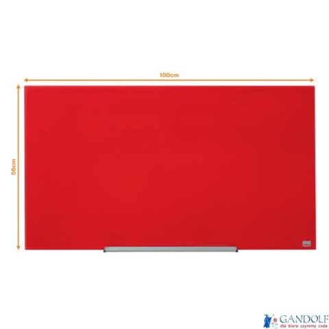 Szklana tablica Nobo Impression Pro 1000x560mm, czerwona Szklana tablica Nobo Impression Pro 1000x560mm, czerwona