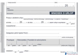 515-5 Wniosek o urlop MICHALCZYK&PROKOP A6 40 kartek