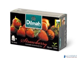 Herbata DILMAH TRUSKAWKA 20t*1,5g czarna