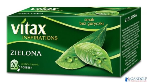 Herbata VITAX INSPIRATIONS zielona (20 saszetek) 30g zawieszka