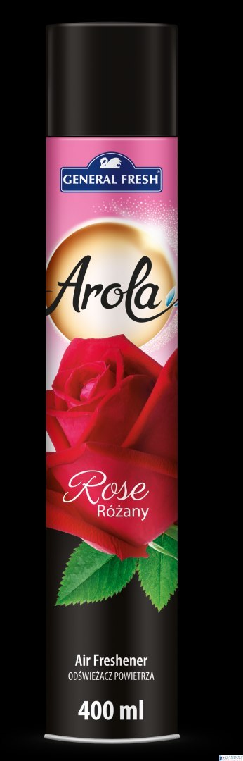 Odświeżacz powietrza AROLA Spray 400ml róża GENERAL FRESH Odświeżacz powietrza AROLA Spray 400ml róża GENERAL FRESH