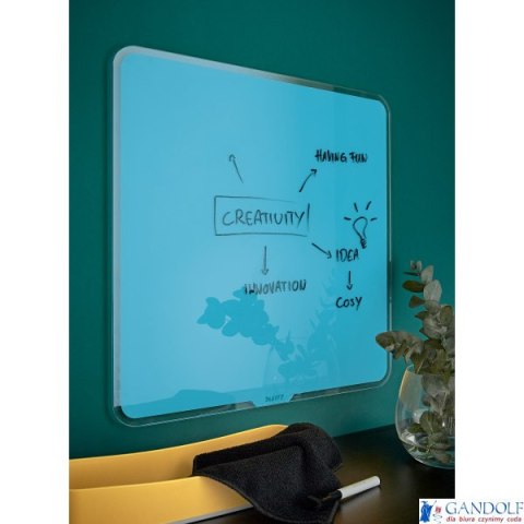 Nowy indeks tb 0242187 Szklana tablica magnetyczna Leitz Cosy 45x45cm, niebieska 70440061