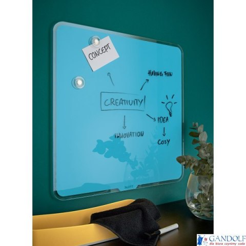 Nowy indeks tb 0242187 Szklana tablica magnetyczna Leitz Cosy 45x45cm, niebieska 70440061