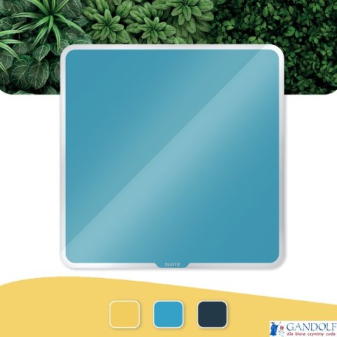 Nowy indeks tb 0242187 Szklana tablica magnetyczna Leitz Cosy 45x45cm, niebieska 70440061