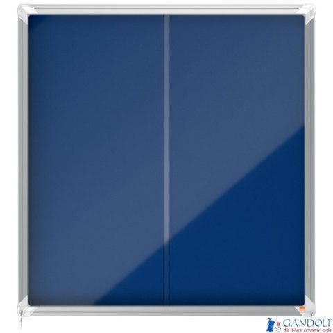 Gablota filcowa Nobo Premium Plus 12xA4, niebieska (drzwiczki przesówne) 1902566