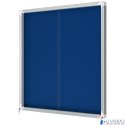 Gablota filcowa Nobo Premium Plus 12xA4, niebieska (drzwiczki przesówne) 1902566