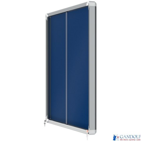 Gablota filcowa Nobo Premium Plus 12xA4, niebieska (drzwiczki przesówne) 1902566