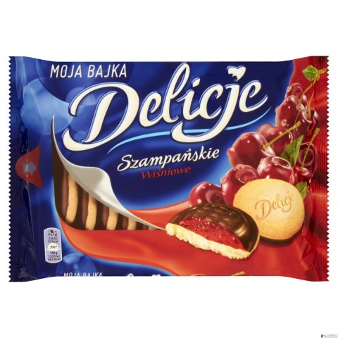 Ciastka DELICJE Szampańskie wiśnia 294g Ciastka DELICJE Szampańskie wiśnia 294g