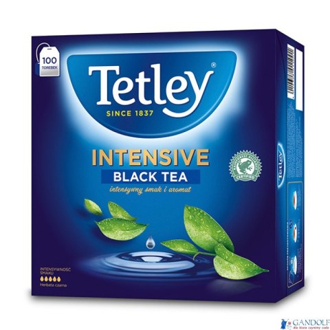 Herbata TETLEY INTENSIVE czarna 100 saszetek z zawieszką Herbata TETLEY INTENSIVE czarna 100 saszetek z zawieszką