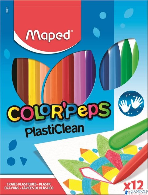 Kredki plastikowe Colorpeps 12 kolorów 862011 MAPED Kredki plastikowe Colorpeps 12 kolorów 862011 MAPED