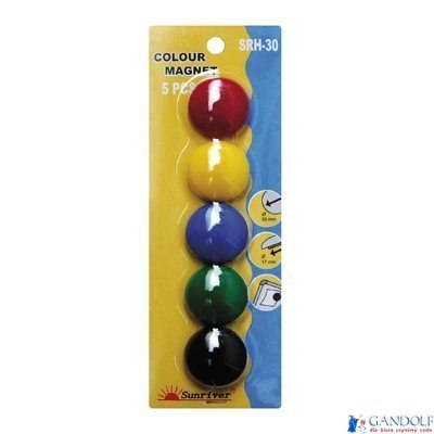 Magnesy ARGO kolorowe WF-30 opakowanie 5sztuk SRH-30 Magnesy ARGO kolorowe WF-30 opakowanie 5sztuk SRH-30
