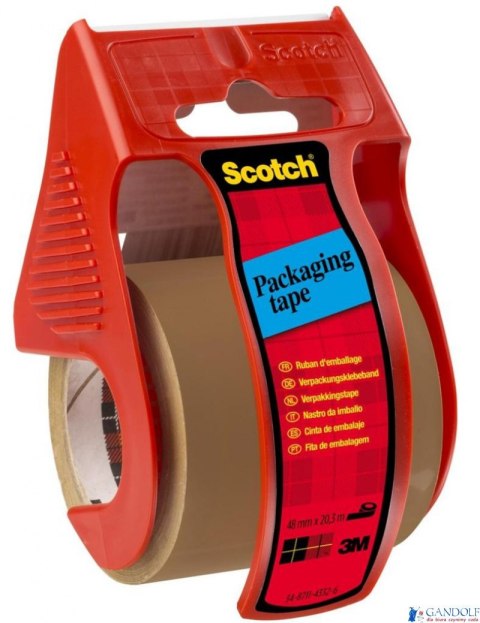 Mini dyspenser do taśm SCOTCH (C.5020.D), w zestawie taśma pakową, 48mmx20,3m, czerwony Mini dyspenser do taśm SCOTCH (C.5020.D), w zestawie taśma pakową, 48mmx20,3m, czerwony