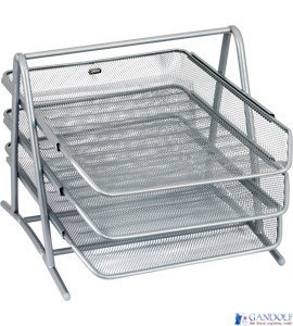 Stojak na dokumenty GR-069S srebrny metalowy siatka GRAND 120-1118 Stojak na dokumenty GR-069S srebrny metalowy siatka GRAND 120-1118