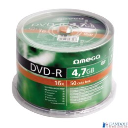 Płyta OMEGA DVD-R 4,7GB 16X CAKE (100) OMD16C100- -a