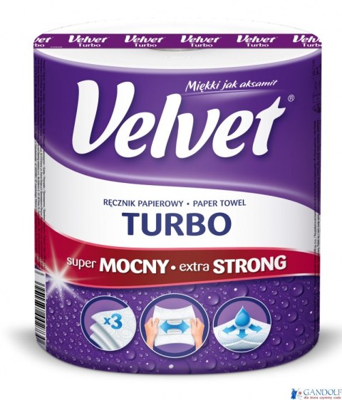 Ręcznik VELVET TURBO 3 warstwy 300 listków Ręcznik VELVET TURBO 3 warstwy 300 listków
