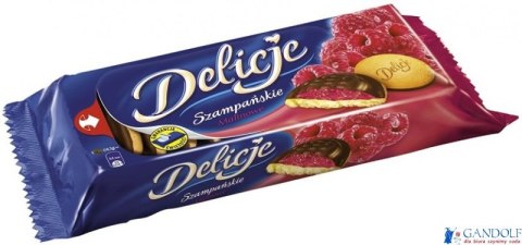 Ciastka DELICJE Szampańskie wiśnia 147g Ciastka DELICJE Szampańskie wiśnia 147g