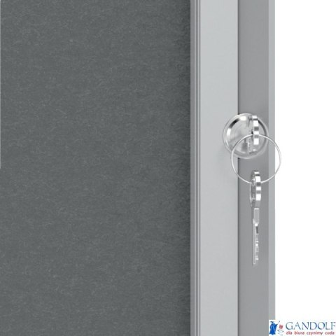 Gablota filcowa wewnętrzna Nobo Premium Plus 6xA4, szara 1915328