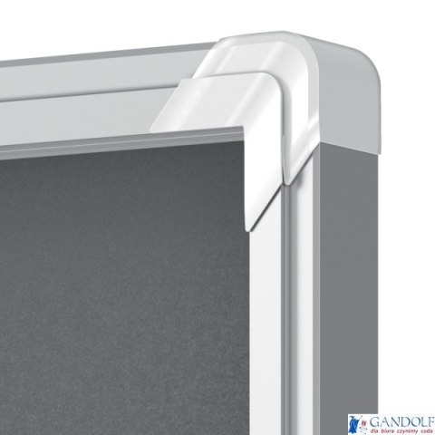 Gablota filcowa Nobo Premium Plus 8xA4, szara (drzwiczki przesówne) 1915336