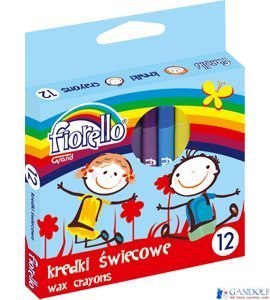 Kredki FIORELLO świecowe 12 kolorów 170-2628 Kredki FIORELLO świecowe 12 kolorów 170-2628