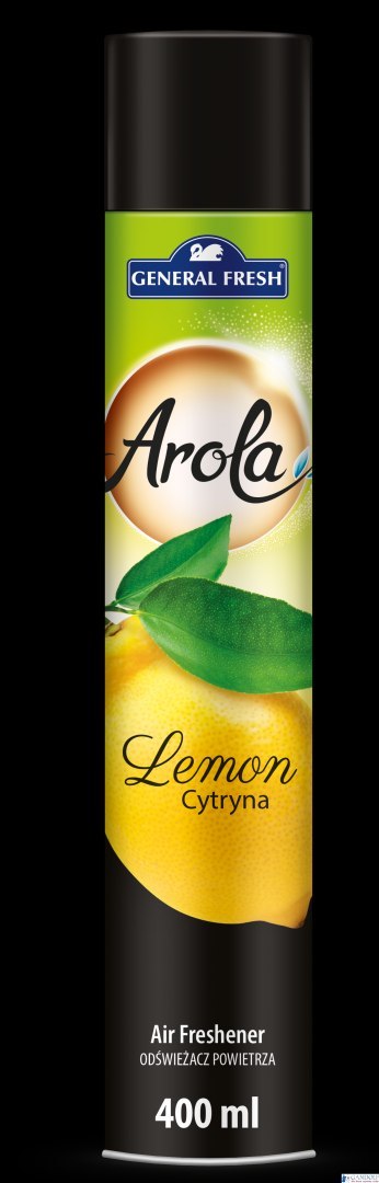 Odświeżacz powietrza AROLA Spray 400ml cytryna GENERAL FRESH Odświeżacz powietrza AROLA Spray 400ml cytryna GENERAL FRESH