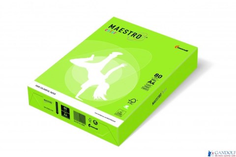Papier xero MAESTRO COLOR A4 80g LG46 zieleń limonki Papier xero MAESTRO COLOR A4 80g LG46 zieleń limonki
