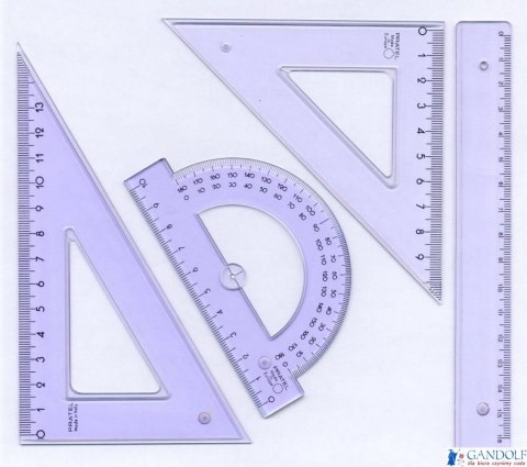 Komplet geometryczny z linijką 16cm 2005 PRATEL MK105-00 Komplet geometryczny z linijką 16cm 2005 PRATEL MK105-00