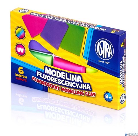 Modelina fluorescencyjna Astra 6 kolorów, 83911902 Modelina fluorescencyjna Astra 6 kolorów, 83911902
