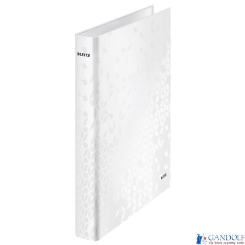 Segregator ringowy LEITZ A4 2DR/25mm perłowy biały WOW 42410001 Segregator ringowy LEITZ A4 2DR/25mm perłowy biały WOW 42410001