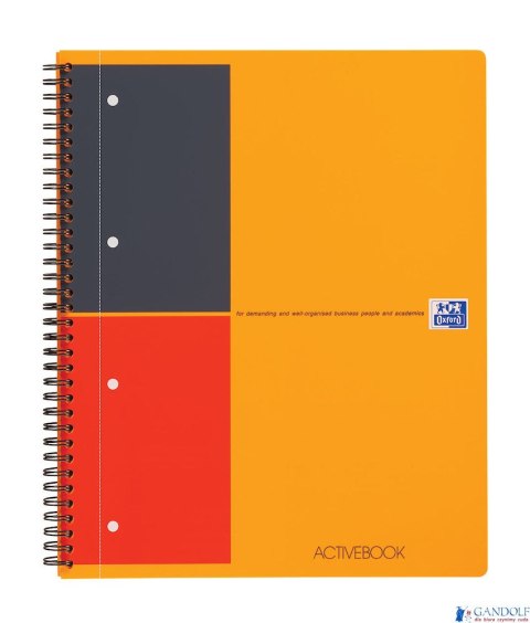 Kołonotatnik A4 80 kartek, linia / tagi, INTERNATIONAL ACTIVEBOOK, OXFORD, 100102994 Kołonotatnik A4 80 kartek, linia / tagi, INTERNATIONAL ACTIVEBOOK, OXFORD, 100102994