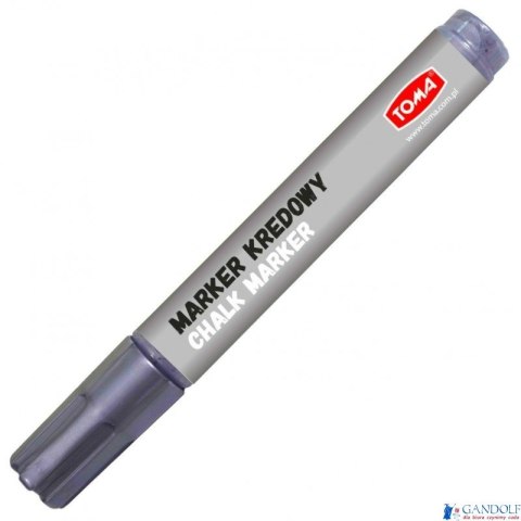 Marker kredowy, końcówka ścięta 15mm, 25g tuszu srebrny TO-290 Toma (X)