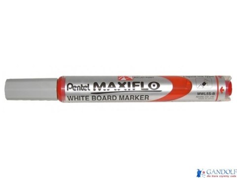 Marker suchościeralny czerwony MWL5SB PENTEL MAXIFLO (z tłoczkiem)