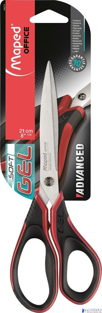 Nożyczki ADVANCED GEL 21cm asymetryczne MAPED 499210 Nożyczki ADVANCED GEL 21cm asymetryczne MAPED 499210