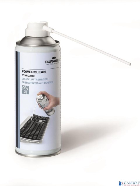 Sprężone powietrze POWERCLEAN standard 400ml DURABLE 5796-19 Sprężone powietrze POWERCLEAN standard 400ml DURABLE 5796-19