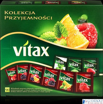 Herbata VITAX KOLEKCJA PRZYJE.MIX owoc 90kop 9 smaków