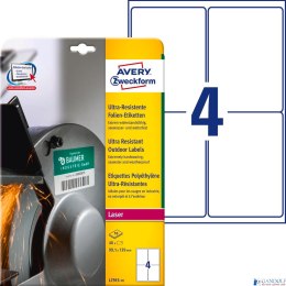 Etykiety ultra resistant L7915-10 99,1x139 10ark polietylenowe, Avery Zweckform