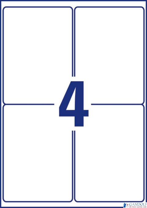 Etykiety ultra resistant L7915-10 99,1x139 10ark polietylenowe, Avery Zweckform