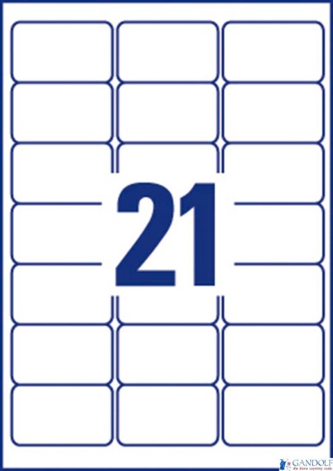 Etykiety uniwersalne ELA040 63,5 x 38,1 100 ark Economy Europe100 by Avery Zweckform