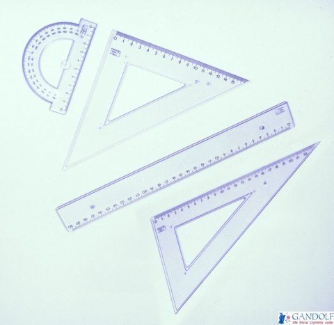Komplet geometryczny duży z linijką 30cm 2002PR PRATEL Komplet geometryczny duży z linijką 30cm 2002PR PRATEL