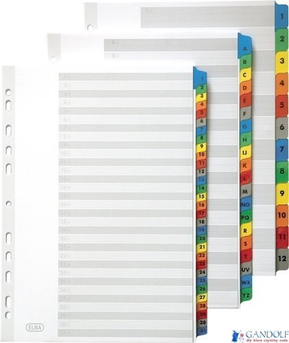 Przekładki kartonowe MYLAR A4, alfabetyczne A-Z kolorowe karty OXFORD 100204595 Przekładki kartonowe MYLAR A4, alfabetyczne A-Z kolorowe karty OXFORD 100204595