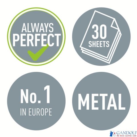 Dziurkacz 5008 LEITZ jasnozielony 30 kartek duży metalowy 50080050 Dziurkacz 5008 LEITZ jasnozielony 30 kartek duży metalowy 50080050