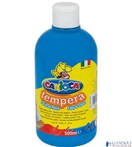 Farba tempera 500 ml, niebieska jasna CARIOCA 170-2360 Farba tempera 500 ml, niebieska jasna CARIOCA 170-2360