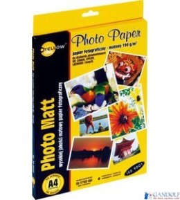 Papier fotograficzny matowy 4M190, 190 g/m, A4 50 arkuszy YELLOW ONE 150-1180