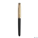 Pióro wieczne (F) - 18K PARKER 51 DELUXE BLACK GT 2123511, giftbox