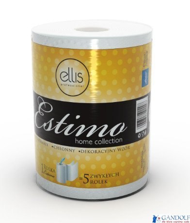 Ręcznik w roli ELLIS Estimo 50m 2 warstwy celuloza 250 listków 2998 Ręcznik w roli ELLIS Estimo 50m 2 warstwy celuloza 250 listków 2998