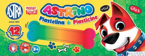 Plastelina Astrino 12 kolorów ASTRA, 303221003