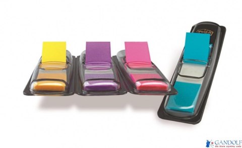Zakładki indeksujące POST-IT 12x43mm neonowe 683-4AB 4x35szt 3M Zakładki indeksujące POST-IT 12x43mm neonowe 683-4AB 4x35szt 3M