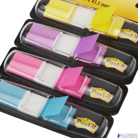 Zakładki indeksujące POST-IT 12x43mm neonowe 683-4AB 4x35szt 3M Zakładki indeksujące POST-IT 12x43mm neonowe 683-4AB 4x35szt 3M