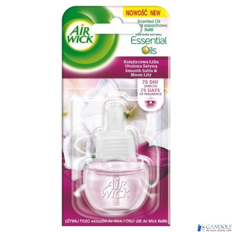 AIR WICK odświeżacz Elektryczny Księżycowa Lilia Otulona Satyną wkład 19 ml 05611 AIR WICK odświeżacz Elektryczny Księżycowa Lilia Otulona Satyną wkład 19 ml 05611