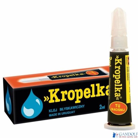 Klej błyskawiczny KROPELKA uniwersalny 2ml tubka Klej błyskawiczny KROPELKA uniwersalny 2ml tubka