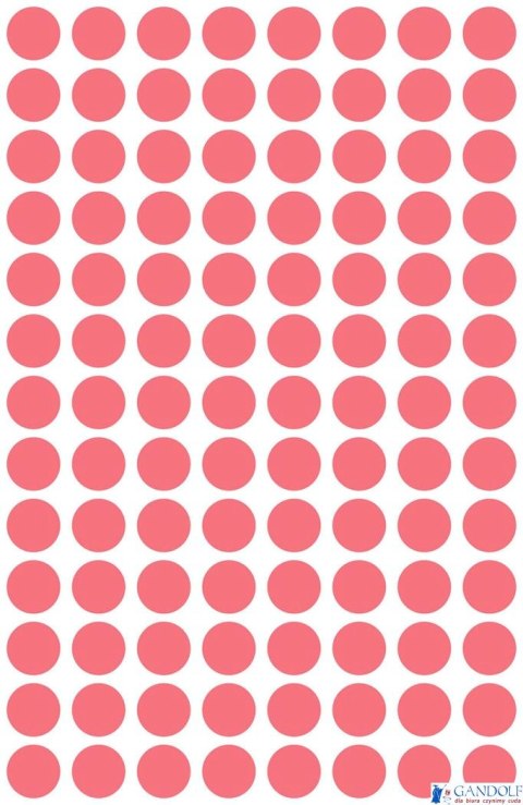 Kółka do zaznaczania 3177 Q8 czerwone neonowe 4 ark., Avery Zweckform